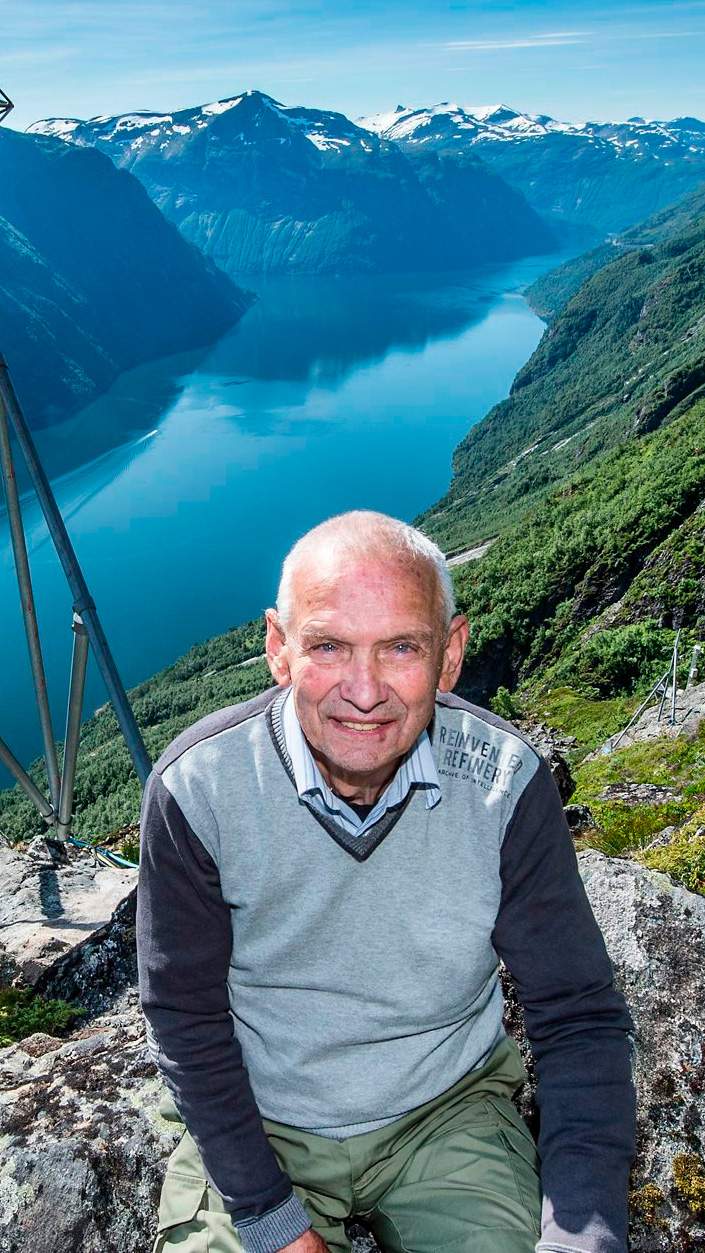 Per Åkernes (84) på Åkernesfjellet.