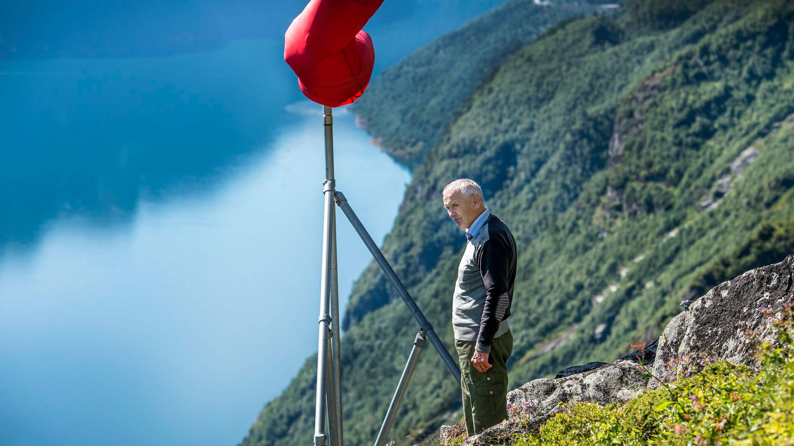 Per Åkernes skodar utover «Remna» i august 2015