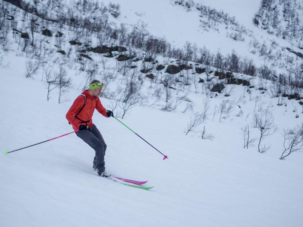 Håvard Myklebust i sitt rette skielement.Foto: Katrine Nordeide Kuiper. Håvard Myklebust i sitt rette skielement.Foto: Katrine Nordeide Kuiper.